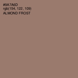 #9A7A6D - Almond Frost Color Image